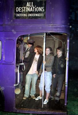 Rupert, Emma e Daniel
Festa de lan�amento do DVD do filme Harry Potter e o Prisioneiro de Azkaban.
