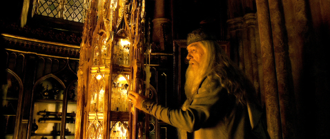 Dumbledore recebendo lembrança
