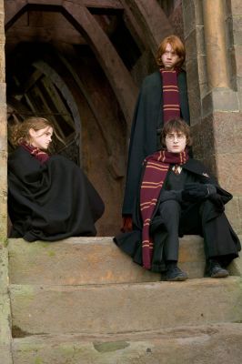 O Trio
O trio em Harry Potter e o C�lice de Fogo.
