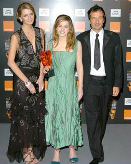 Emma e David Thewlis
Emma Watson e David Thewlis (Professor Remus Lupin) na premia��o do Bafta no Reino Unido.
