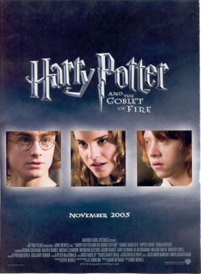 P�ster - C�lice de Fogo
Primeiro p�ster divulgado do filme Harry Potter e o C�lice de Fogo.
