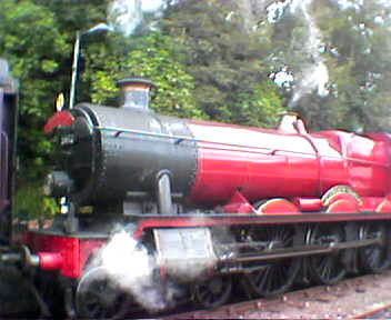 Foto do Expresso tirada por um figurante durante as filmagens da cena do trem
